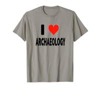 I Love Archeology - Heart Excavate Survey Land Bones Museum T-Shirt