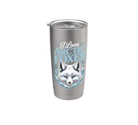 I Love Arctic Foxes Winter Wildlife Stainless Steel Insulated Tumbler
