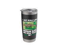 I Love Argentine Black and White Tegus Stainless Steel Insulated Tumbler