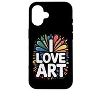 I Love Art Creative Brush Splashes Case for iPhone 16