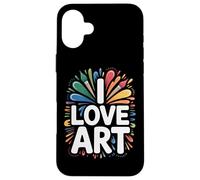 I Love Art Creative Brush Splashes Case for iPhone 16 Plus