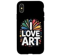 I Love Art Creative Brush Splashes Case for iPhone X/XS