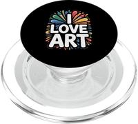 I Love Art Creative Brush Splashes PopSockets PopGrip for MagSafe