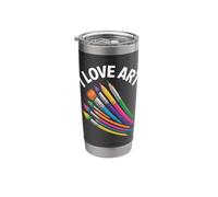 I Love Art Creative Expression Tools Palette Stainless Steel Insulated Tumbler