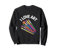 I Love Art Creative Expression Tools Palette Sweatshirt