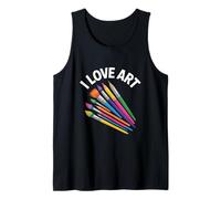 I Love Art Creative Expression Tools Palette Tank Top