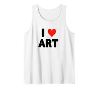 I Love Art - Heart Cute Painting Sculpture Painting Museum Tank Top
