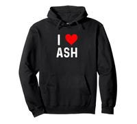 I Love Ash - Heart - Ashley Name Pullover Hoodie