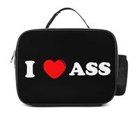 I Love Ass Lunch Box Insulated for Work Picnic | Reusable Lunch Bag Cooler Lunchbox with Handles for Men Women Outdoor