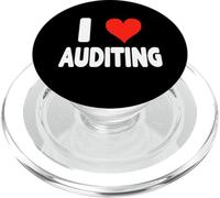 I Love Auditing - Heart Cute Internal Audit Controls Quality PopSockets PopGrip for MagSafe