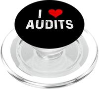 I Love Audits - Heart Internal Audit Compliance Risk Assess PopSockets PopGrip for MagSafe