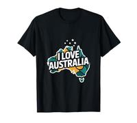 I Love Australia Map Explorer Travel T-Shirt
