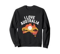 I Love Australia Scenic Nature Print Sweatshirt