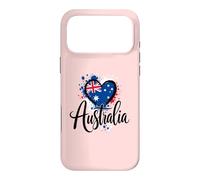 I Love Australia Vacation Travel Aussies Flag Heart Design Case for iPhone 17 Pro Max