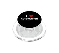 I Love Automation - Heart - Automate Engineer Engineering PopSockets PopGrip for MagSafe