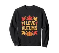 I Love Autumn Fall Pumpkin Leaves Magic Sweatshirt