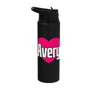 I Love Avery Cute First Name I Heart Avery Stainless Steel Insulated Water Bottle