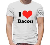 I Love Bacon - Mens T-Shirt - White - Medium