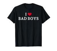 I Love Bad Boys, I Heart Bad Boys T-Shirt