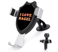 I Love Bagel Car Phone Holder Rotatable Mount Dashboard Windshield Air Vent Accessories
