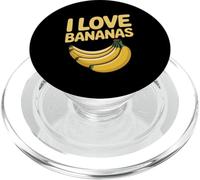 I Love Bananas Fun Enthusiast Expression PopSockets PopGrip for MagSafe
