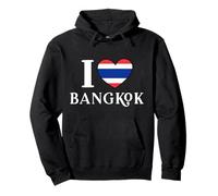 I Love Bangkok Heart Thailand Flag Pullover Hoodie