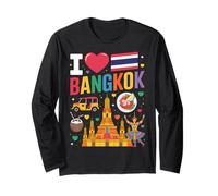 I Love Bangkok Thailand Travel Souvenir Long Sleeve T-Shirt
