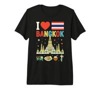 I Love Bangkok Thailand Travel Souvenir Premium T-Shirt