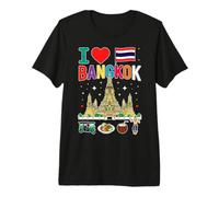 I Love Bangkok Thailand Travel Souvenir Premium T-Shirt