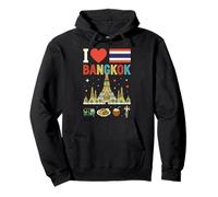 I Love Bangkok Thailand Travel Souvenir Pullover Hoodie