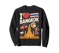 I Love Bangkok Thailand Travel Souvenir Sweatshirt