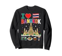 I Love Bangkok Thailand Travel Souvenir Sweatshirt