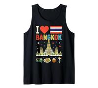 I Love Bangkok Thailand Travel Souvenir Tank Top