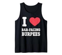 I Love Bar-Facing Burpees Fitness Tank Top