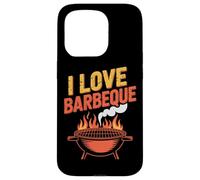 I Love Barbeque BBQ Grill Flames Case for iPhone 15 Pro