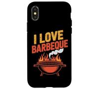 I Love Barbeque BBQ Grill Flames Case for iPhone X/XS