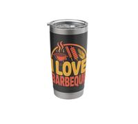 I Love Barbeque Grilling Fun BBQ Lovers Stainless Steel Insulated Tumbler