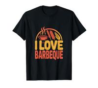 I Love Barbeque Grilling Fun BBQ Lovers Value Graphic T-Shirt