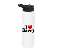 I Love Barry I Heart Barry Stainless Steel Insulated Water Bottle