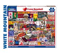 White Mountain Puzzles - I Love Baseball - 1000 Piece Jigsaw Puzzle