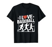I Love Baseball Enthusiasts Graphic Value Graphic T-Shirt