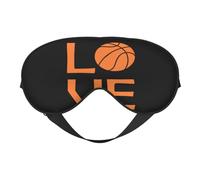 I Love Basketball 1 I Love Basketball Sleep Masks Adjustable Strap Soft Eye Mask for Women Men Travel Work Home