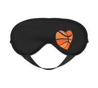 I Love Basketball 13 I Love Basketball Sleep Masks Adjustable Strap Soft Eye Mask for Women Men Travel Work Home