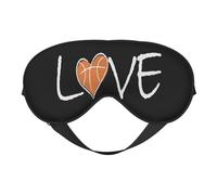 I Love Basketball 14 I Love Basketball Sleep Masks Adjustable Strap Soft Eye Mask for Women Men Travel Work Home