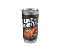 I Love Basketball Explosive Slam Dunk Passion Stainless Steel Insulated Tumbler