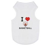 'I Love Basketball' Pet Dog/Cat T-Shirt (PT00095312)