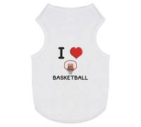 'I Love Basketball' Pet Dog/Cat T-Shirt (PT00095313)