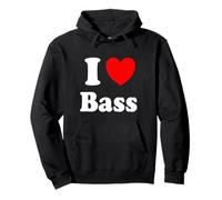 I Love Bass Pullover Hoodie