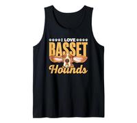 I Love Basset Hounds Dog Puppy Owner Basset Hound Tank Top