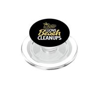 I Love Beach Cleanups Ocean Conservation Volunteer PopSockets PopGrip for MagSafe
